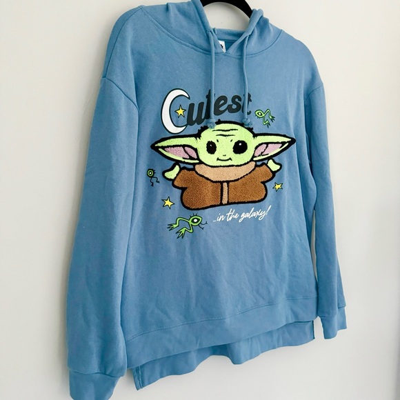 Star Wars Baby Yoda Cutest In The Galaxy Hoodie - Picture 1 of 9